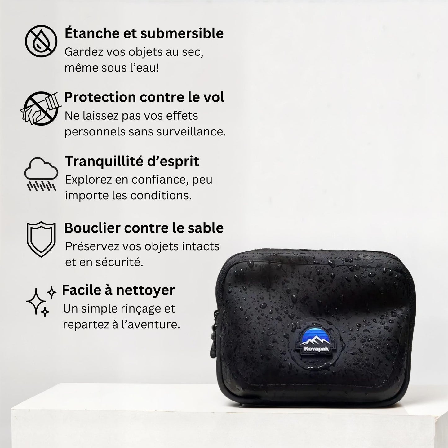 Sac de taille étanche et waterproof
