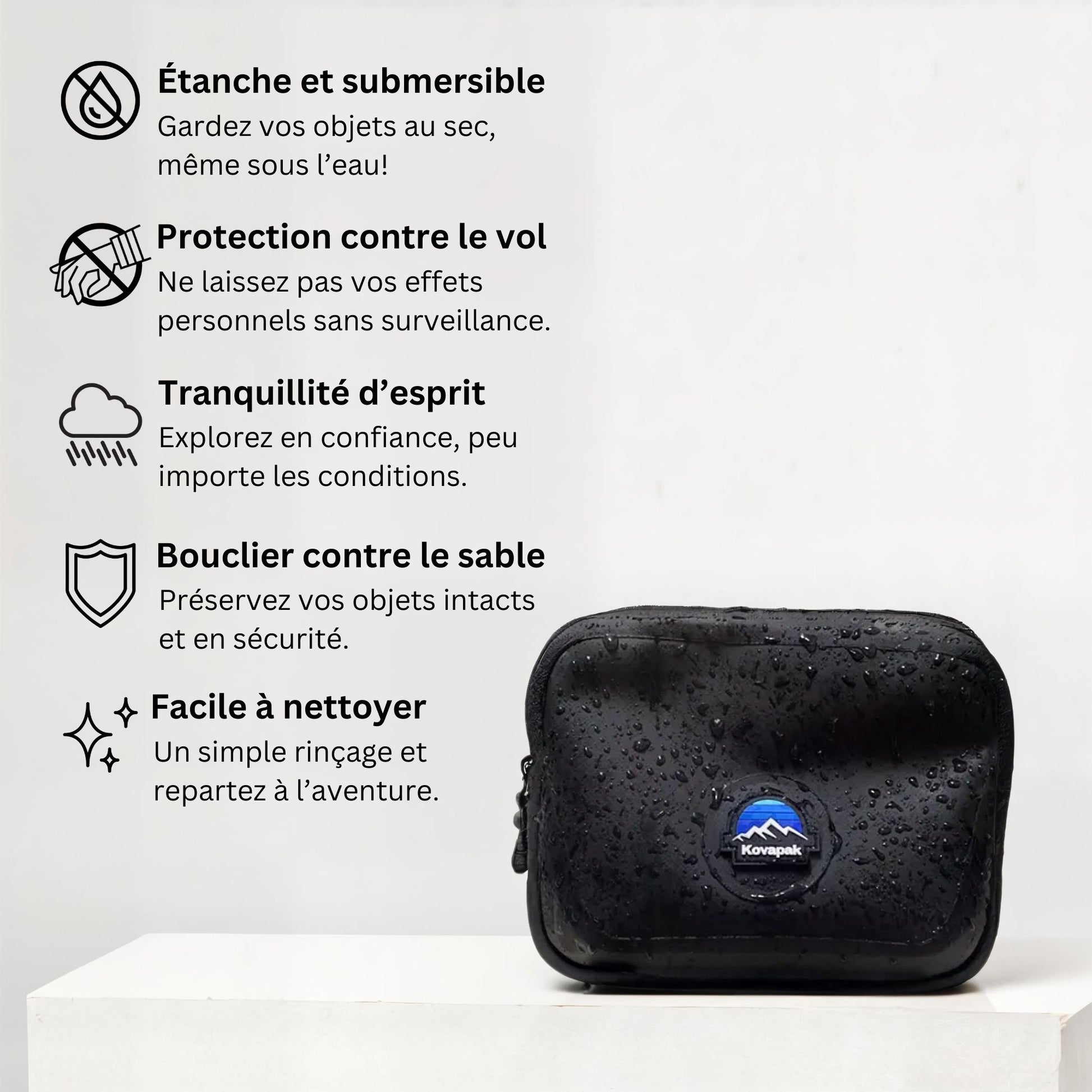 Sac de taille étanche et waterproof